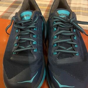 Hoka One One Men's Navy and Teal Athletic Shoes